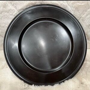 NEW! 4 - POTTERY BARN BRONZE CHARGER PLATES - QTY: 4 - NEW IN BOXES